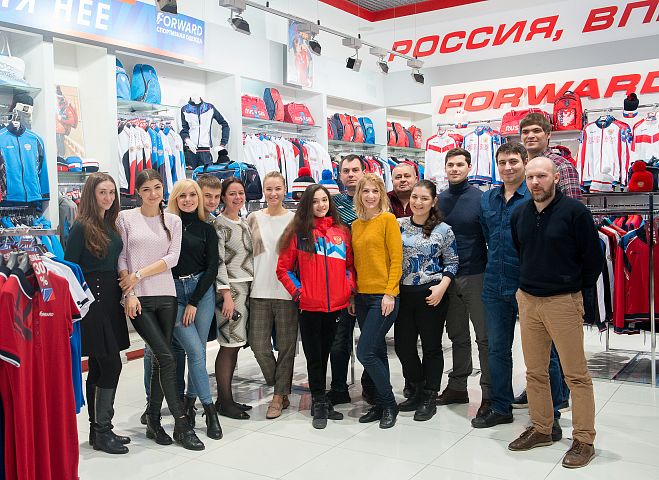 Фигуристка Евгения Медведева посетила FORWARD Фигуристка Евгения Медведева посетила FORWARD