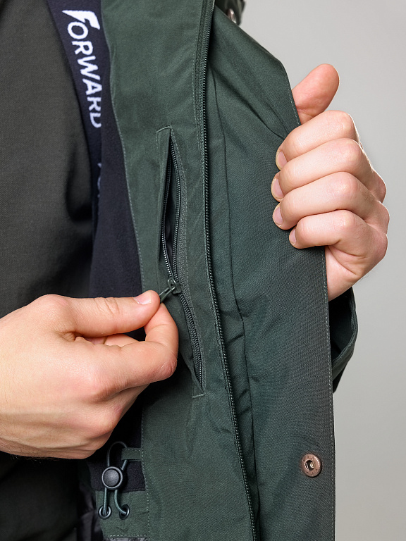 M09121P-HH232 Куртка на флисовой подкладке (хаки/хаки) фото 10