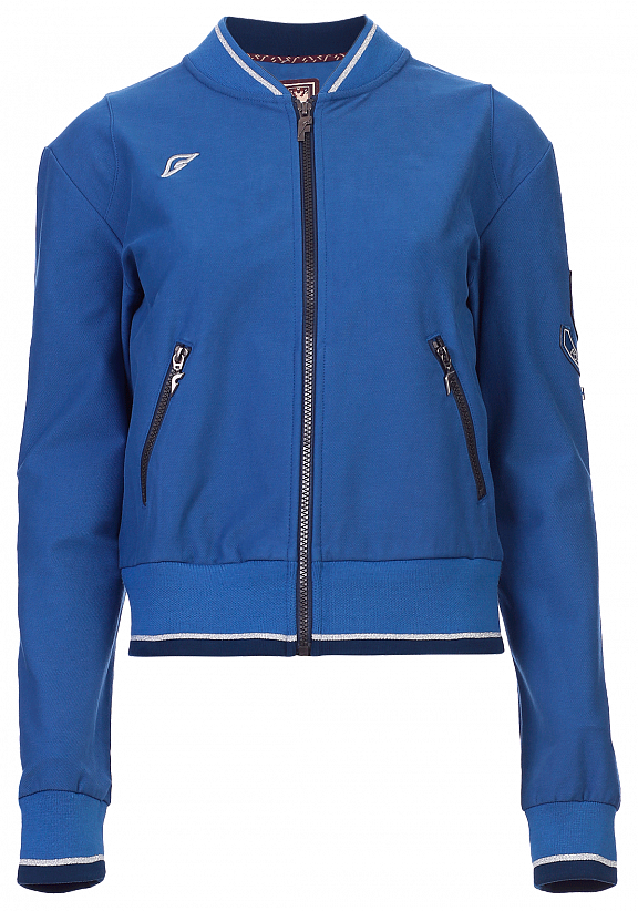 W10440SF-NN191 Куртка тренировочная женская (синий)