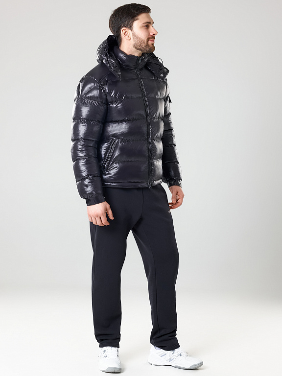 M08230P-BB232 Куртка утепленная мужская (черный/черный) фото 4