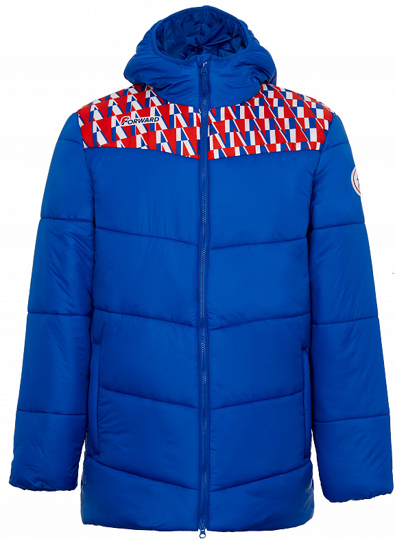 M08210D-RR202 Куртка утепленная мужская (голубой/красный)