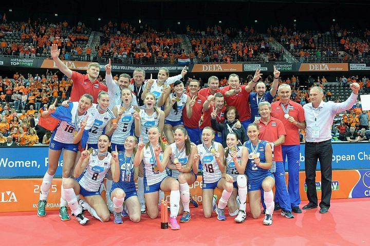 Женская сборная России по волейболу выиграла чемпионат Европы