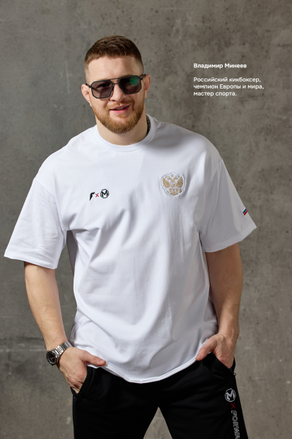 Футболка короткий рукав мужская (белый/)