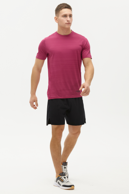 Футболка тренировочная с кор. рукавом мужская (лиловый)